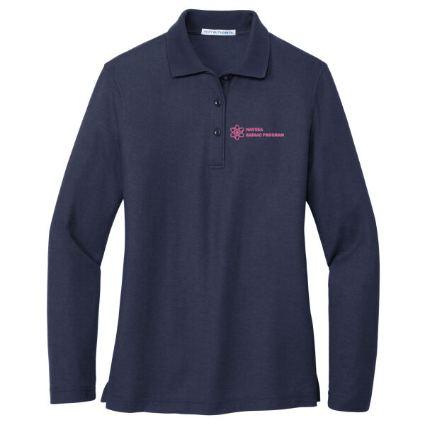 Ladies Silk Touch™ Long Sleeve Polo Thumbnail
